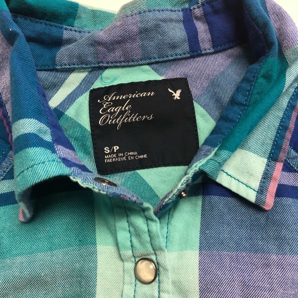🔥AMERICAN EAGLE Button Top - Picture 4 of 7